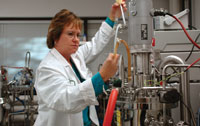 woman testing
